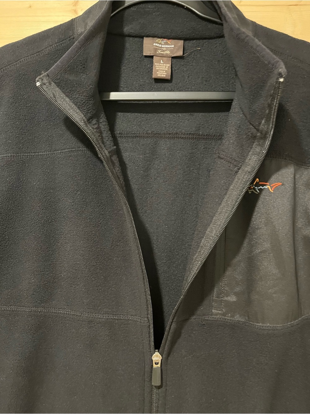 Greg Norman Collection for Tasso Elba Black Men’s Fleece Vest Black Large 🦈 - Picture 6 of 7